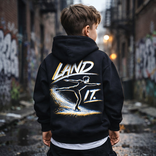 Youth Land It Too Lightweight Figure Skating Hoodie XL