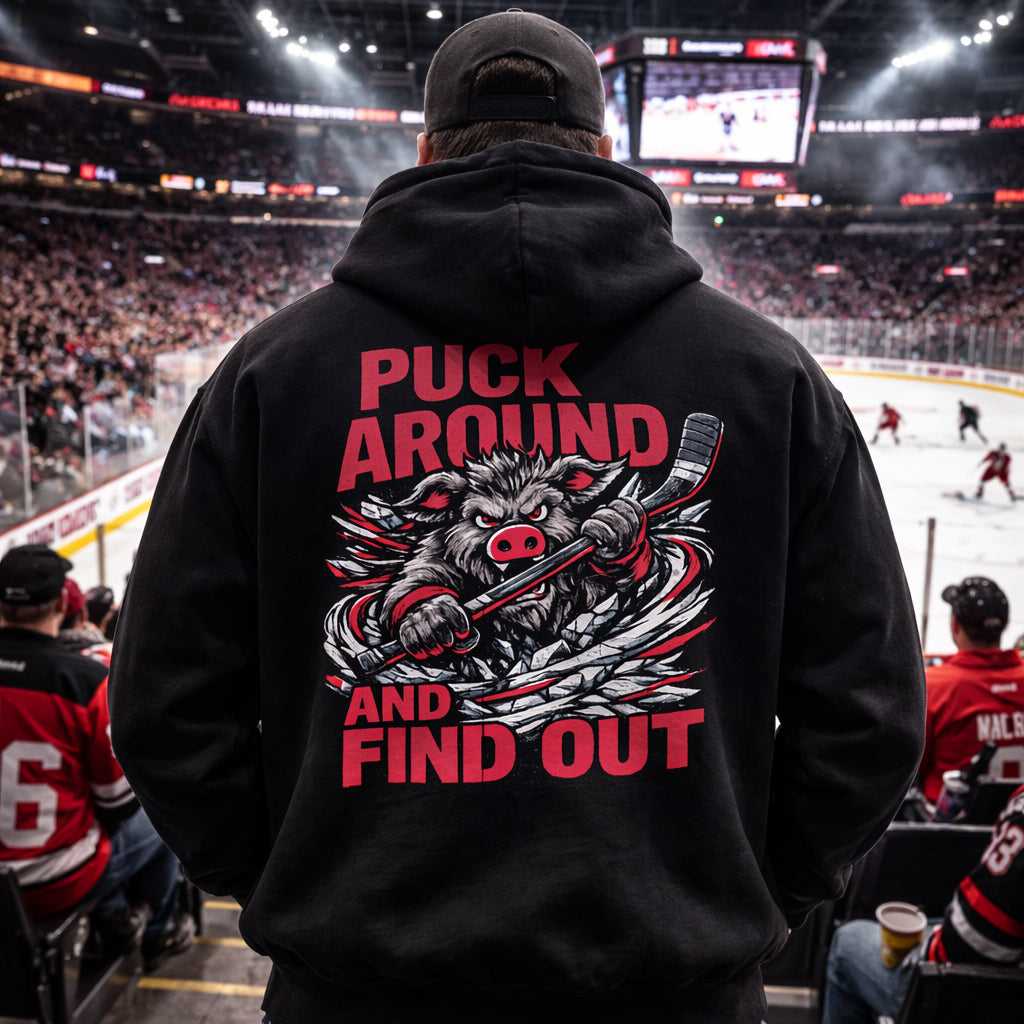 Puck Around Hockey Hoodie - Hurricanes Edition Black