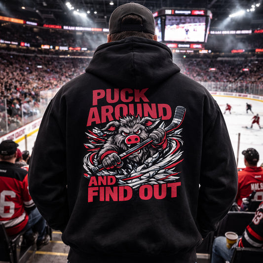 Puck Around Hockey Hoodie - Hurricanes Edition Black