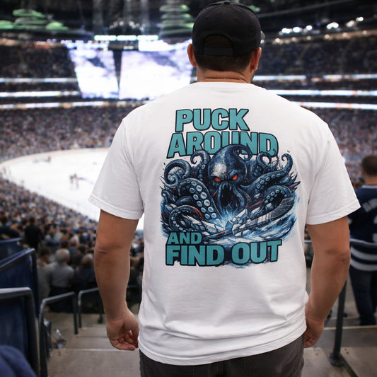 Puck Around Hockey T-Shirt - Kraken Edition 4XL