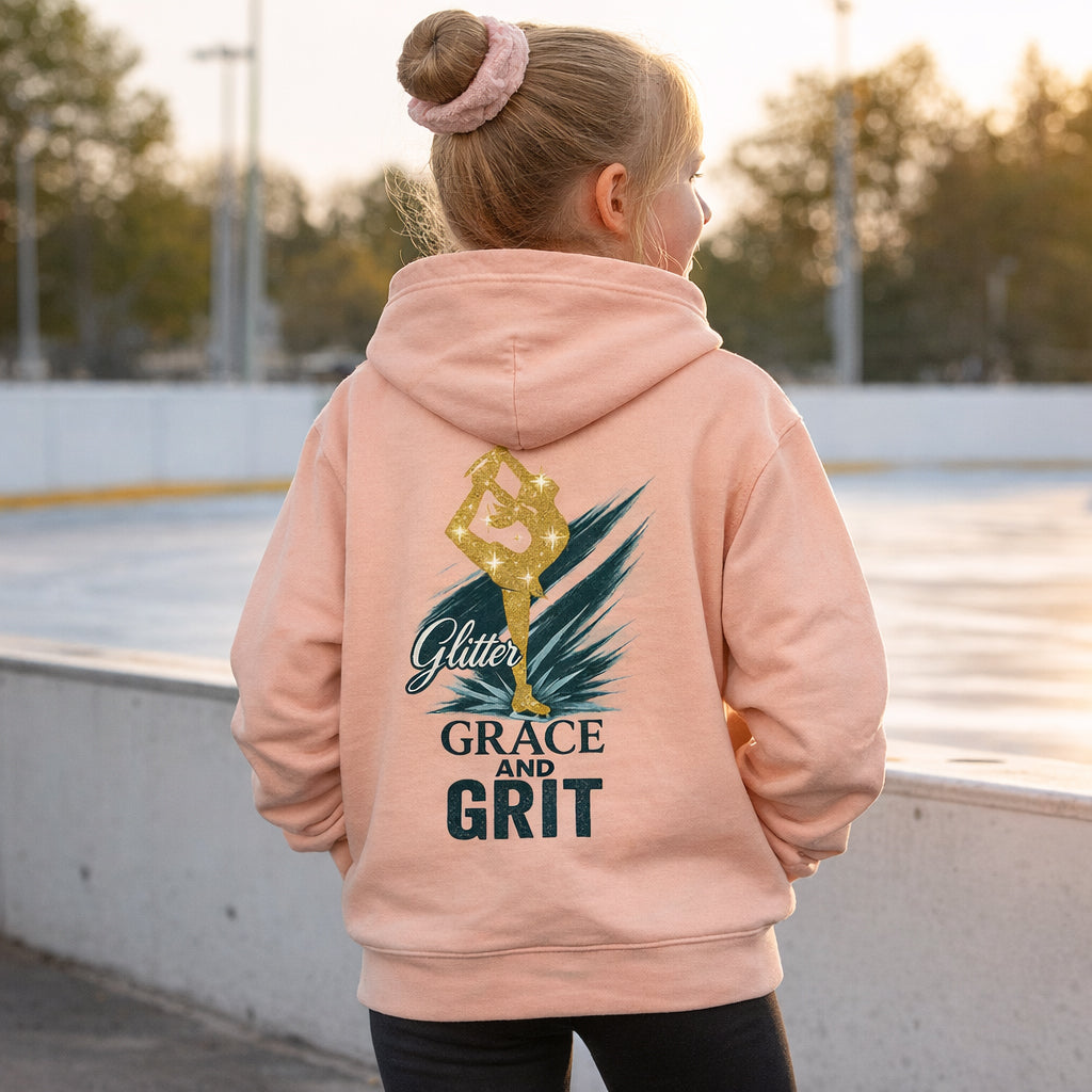 Youth Glitter, Grace & Grit Figure Skating Hoodie XL