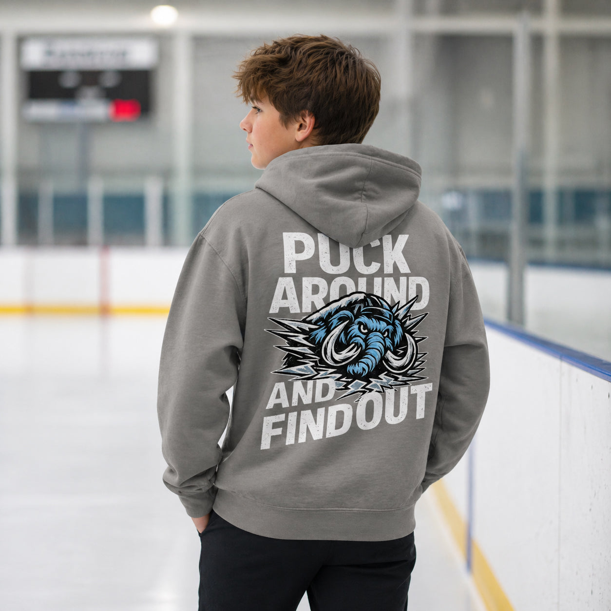 Youth Puck Around Hockey Hoodie - Mammoth Edition