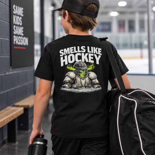 Youth Smells Like Hockey III – Game Pads T-Shirt XL