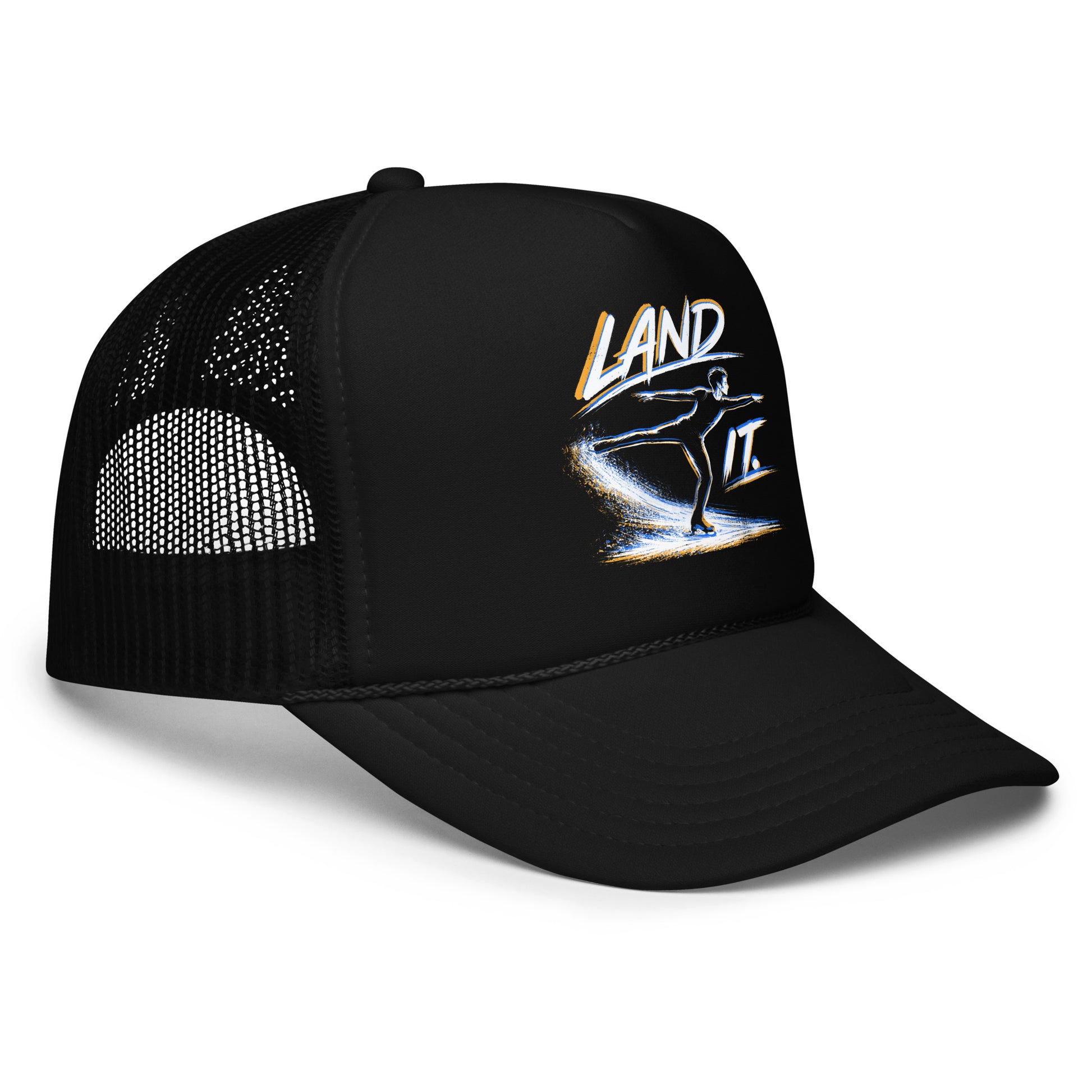 Land It Too Figure Skating Trucker Hat