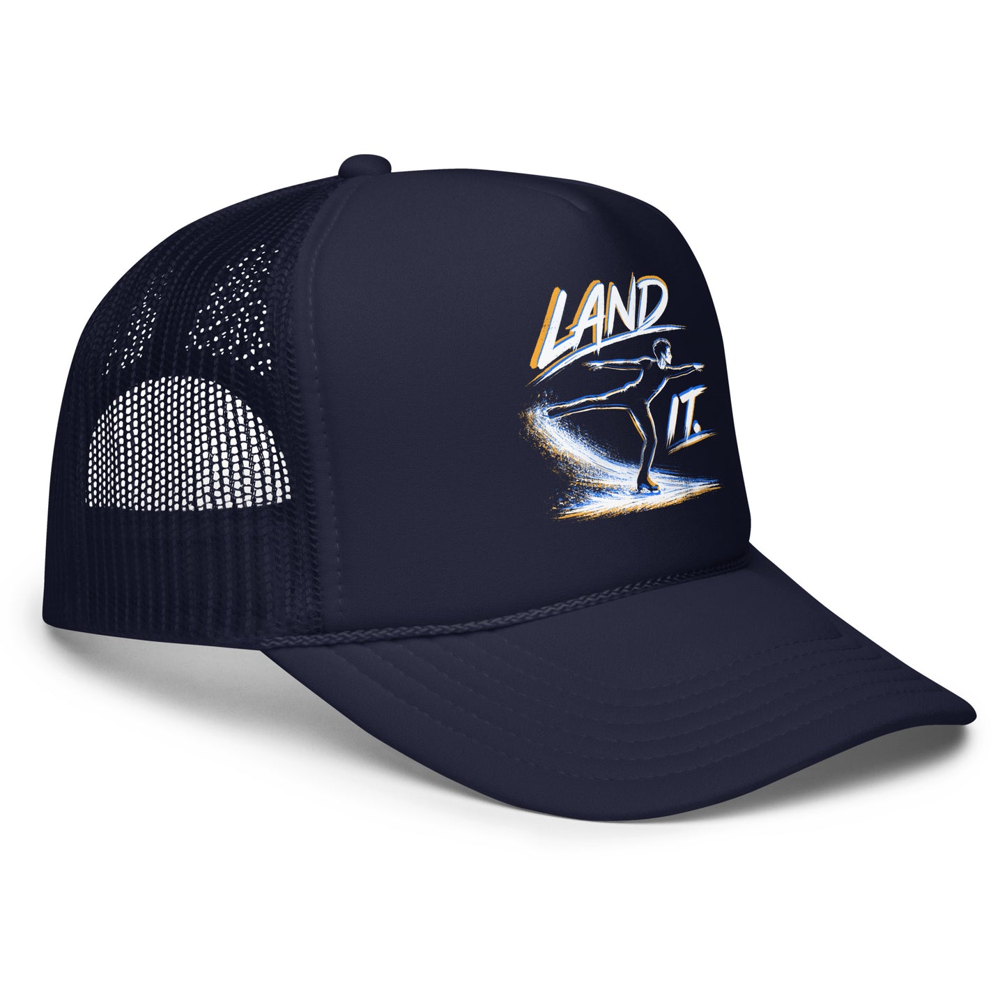 Land It Too Figure Skating Trucker Hat