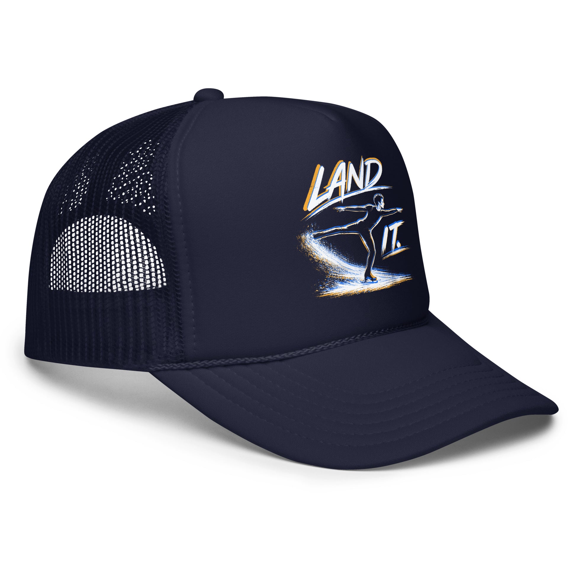 Land It Too Figure Skating Trucker Hat