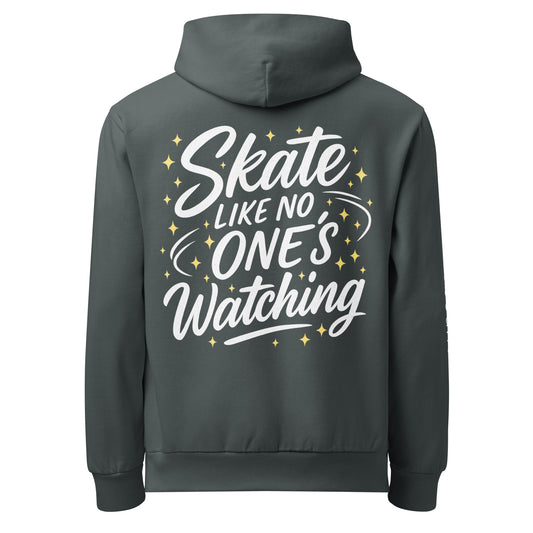 Skate Like No One's Watching Urban Figure Skating Hoodie