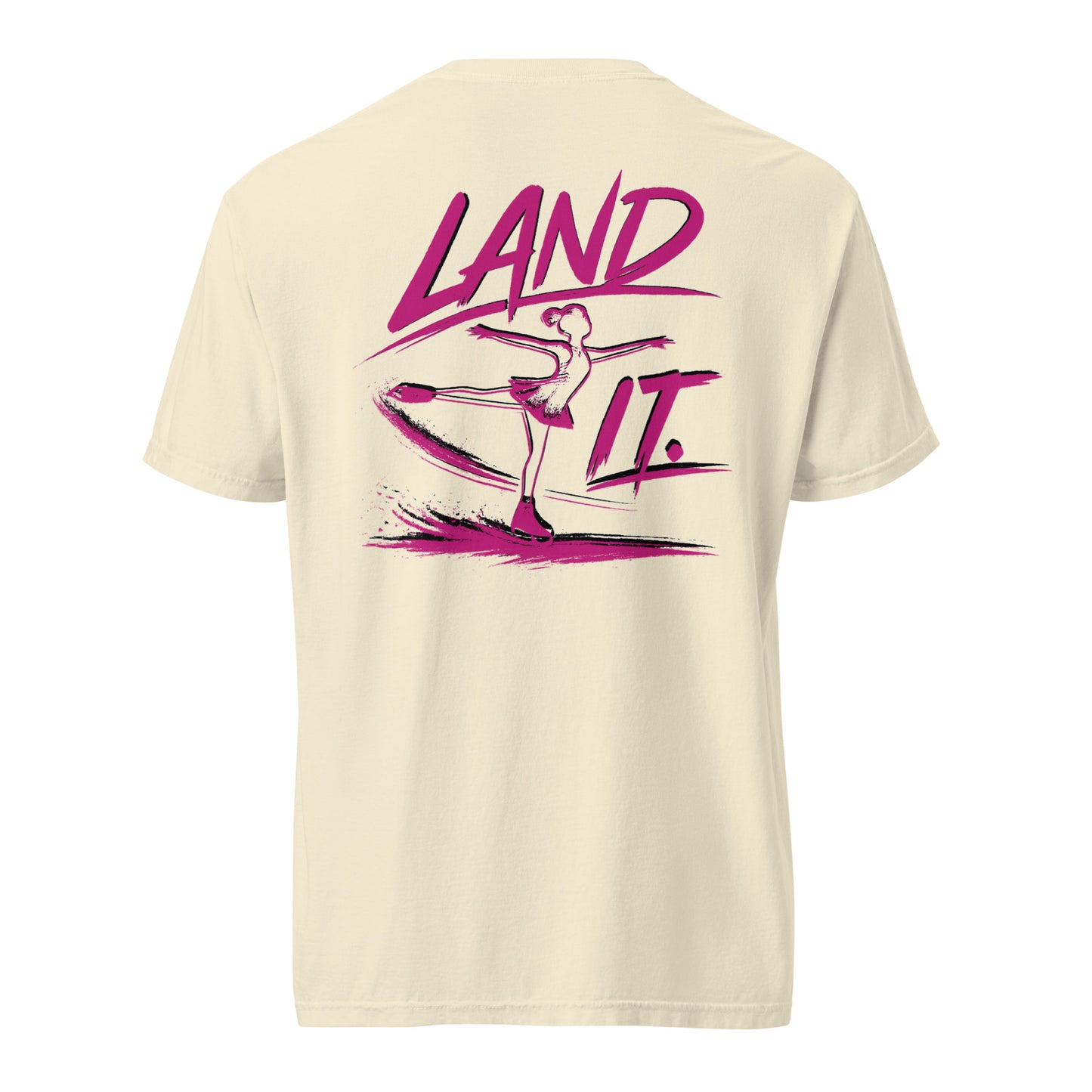 Land It Figure Skating T-Shirt Ivory