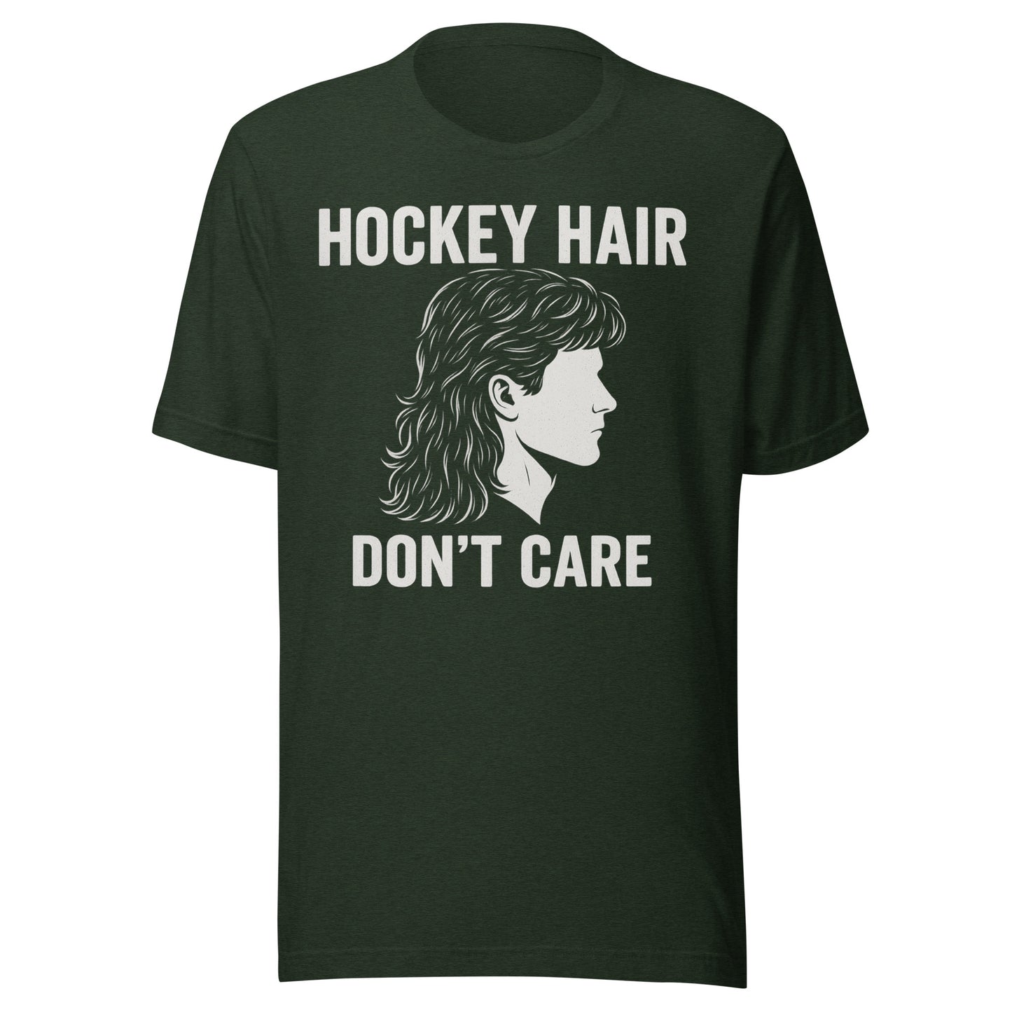 Hockey Hair T-Shirt Heather Emerald