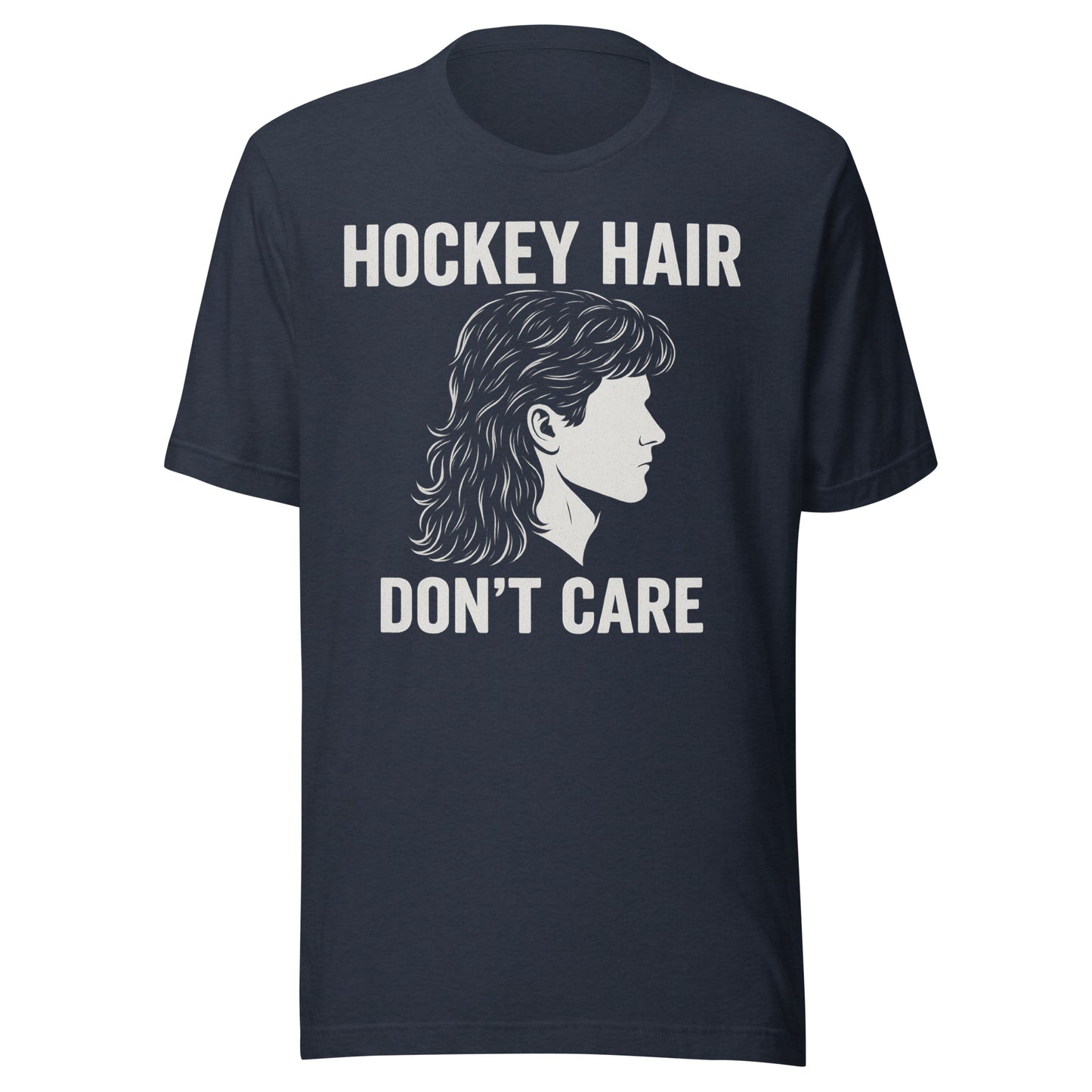 Hockey Hair T-Shirt Heather Navy