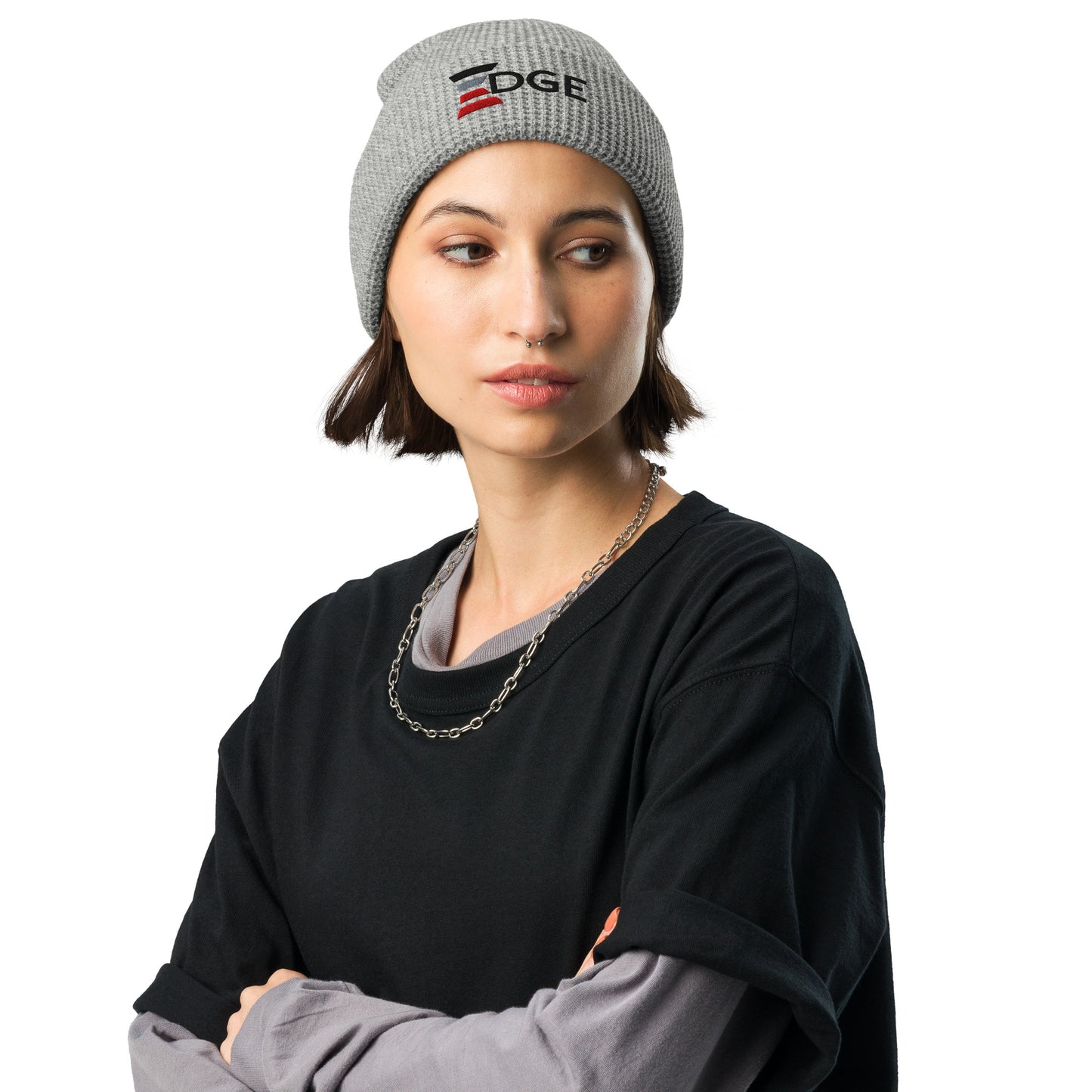 EDGE Waffle Beanie Heather Grey