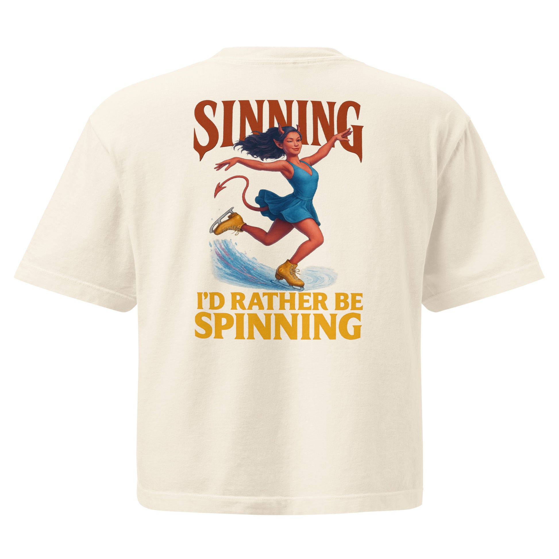 Women's Rather Be Spinning Boxy Figure Skating T-Shirt