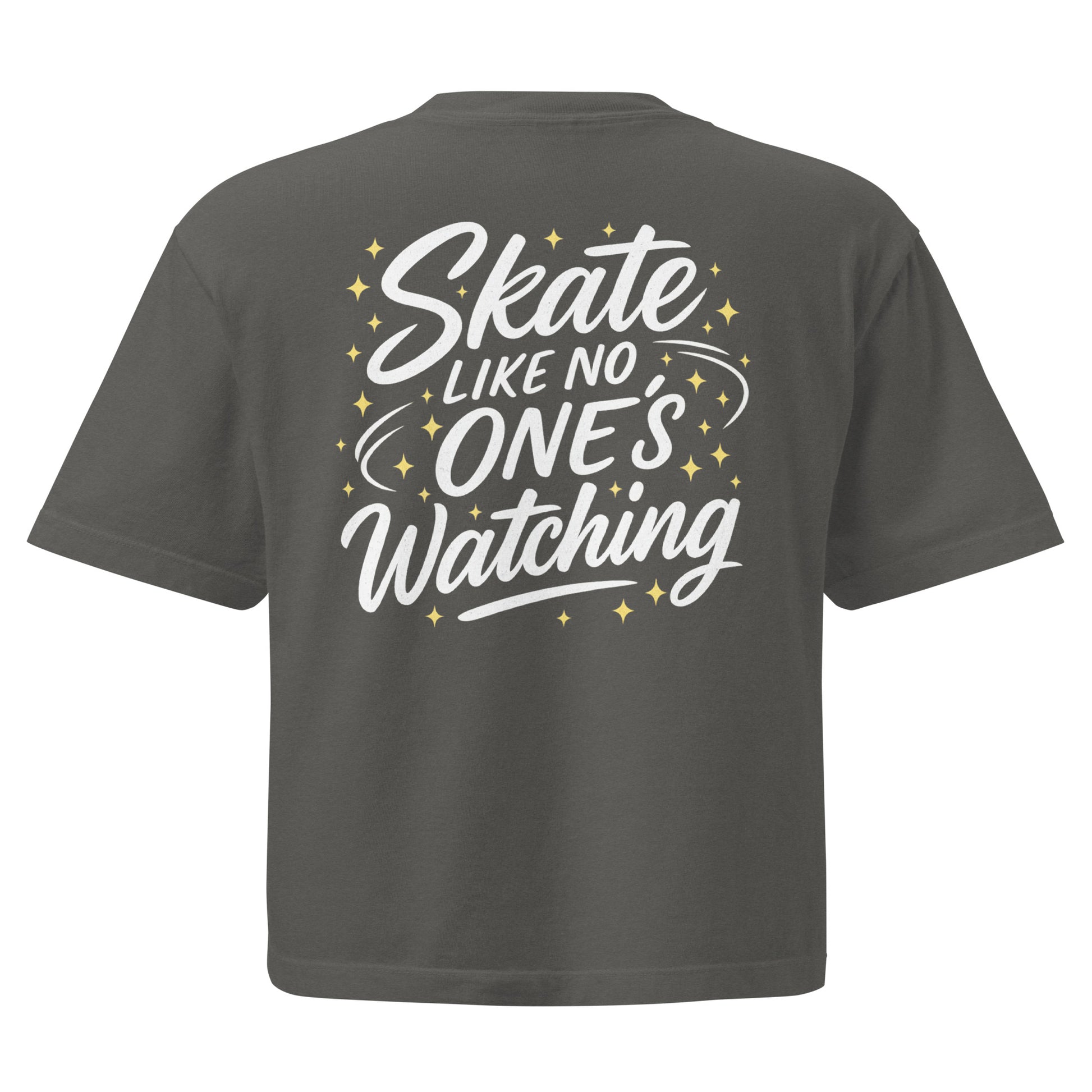 Women's Skate Like No One's Watching Boxy Figure Skating T-Shirt
