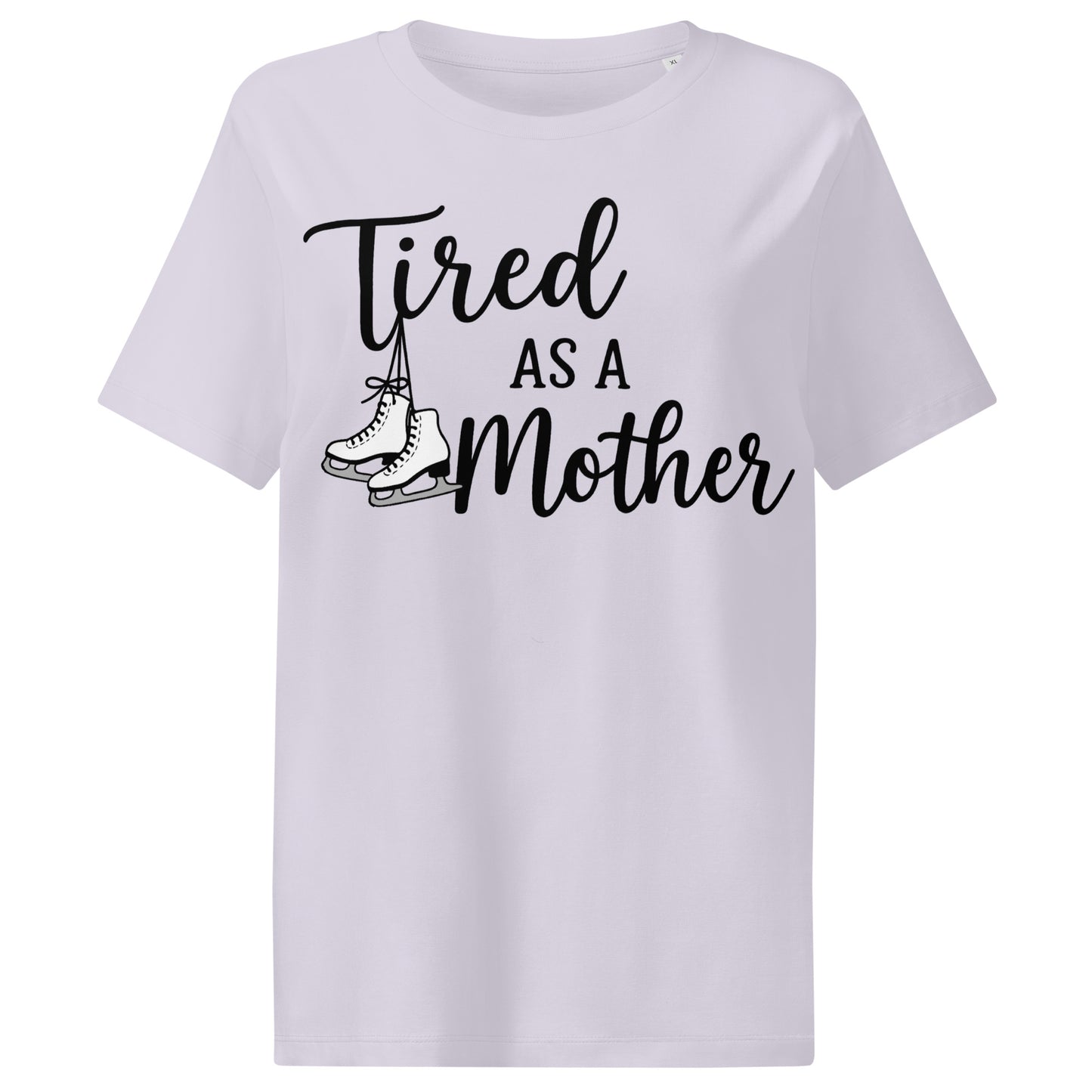 Women’s Tired as a Mother Ribbed Neck T-Shirt Lavender