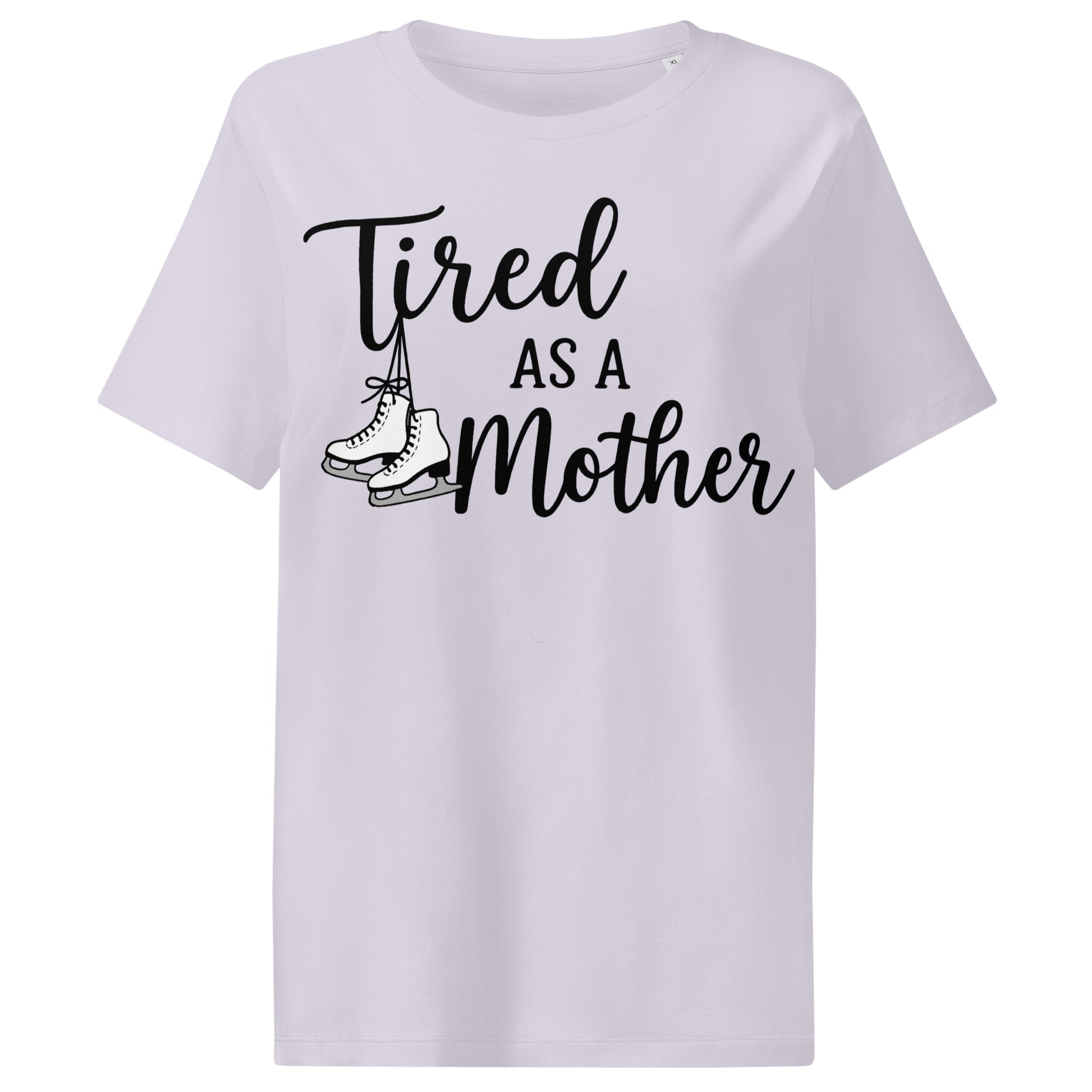 Women’s Tired as a Mother Ribbed Neck T-Shirt Lavender