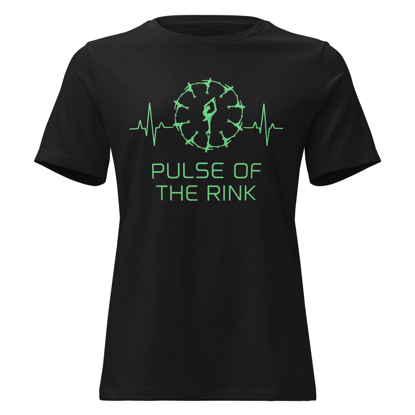 Women's Pulse of the Rink Figure Skating T-Shirt Black