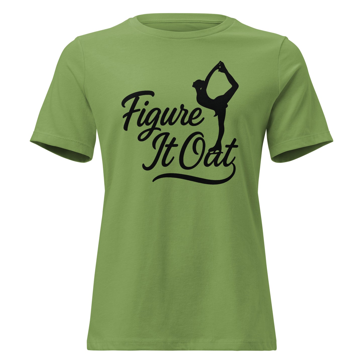 Women's Figure it Out Skating T-Shirt Leaf