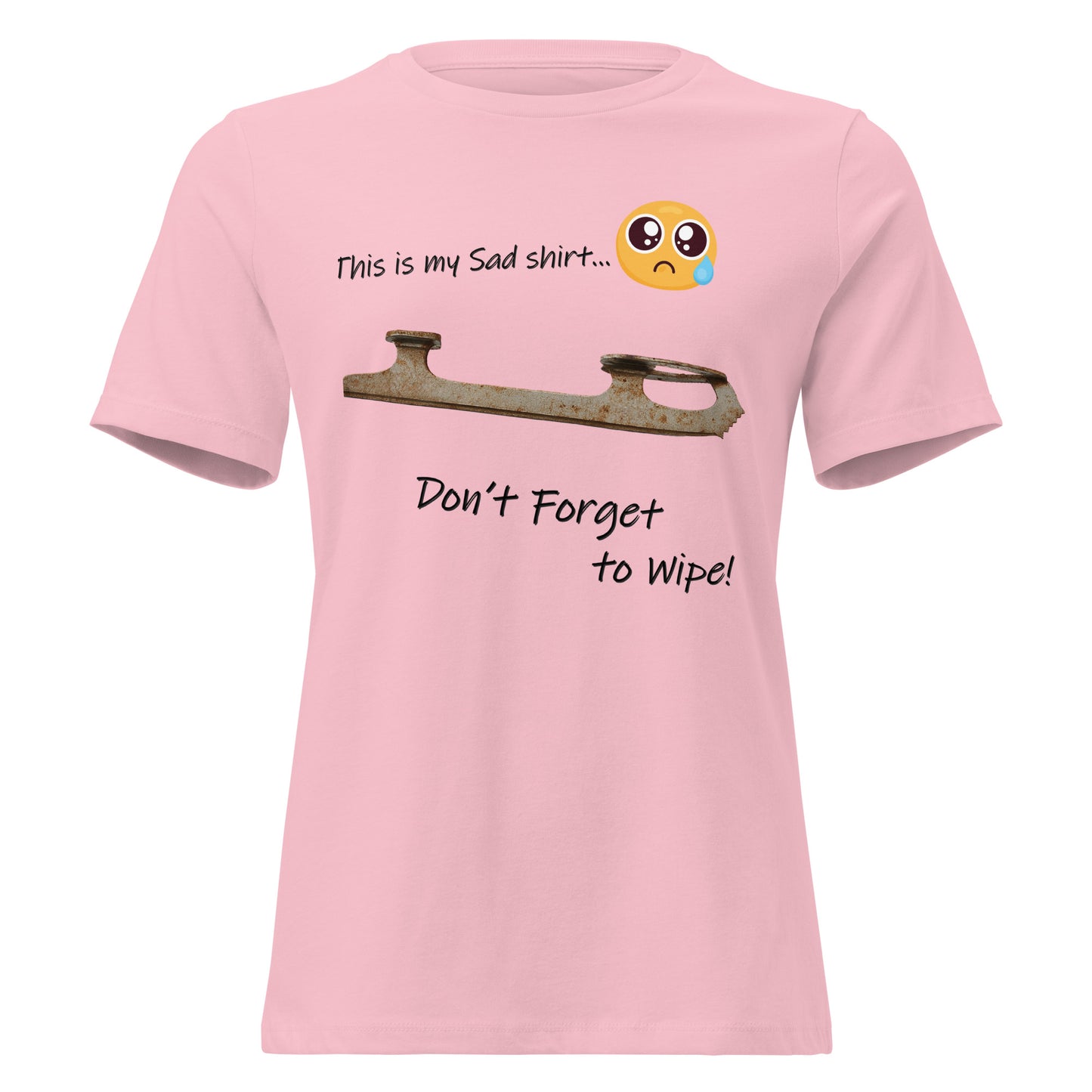 Women's My Sad Figure Skating T-Shirt Pink