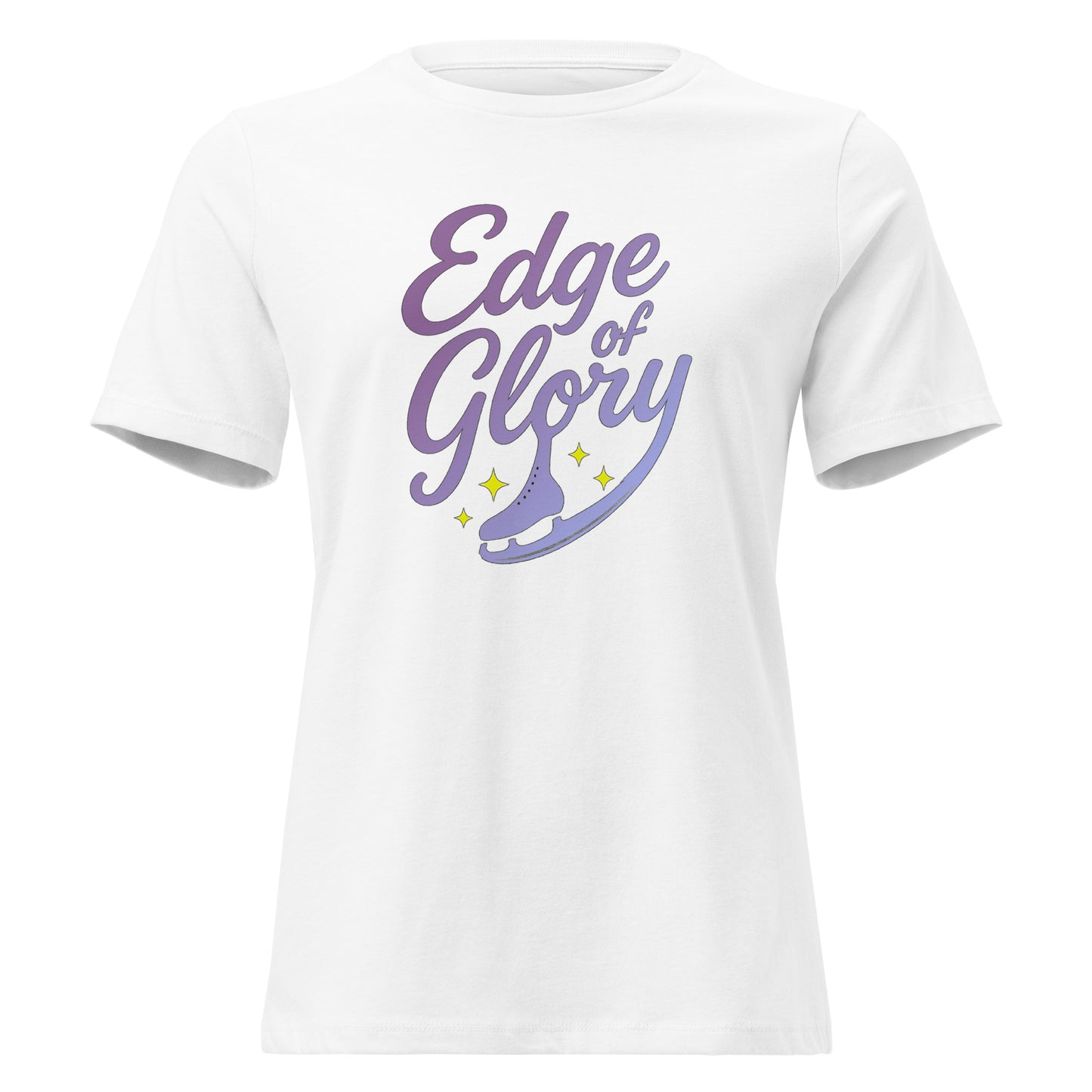 Women's Edge of Glory Figure Skating T-Shirt White
