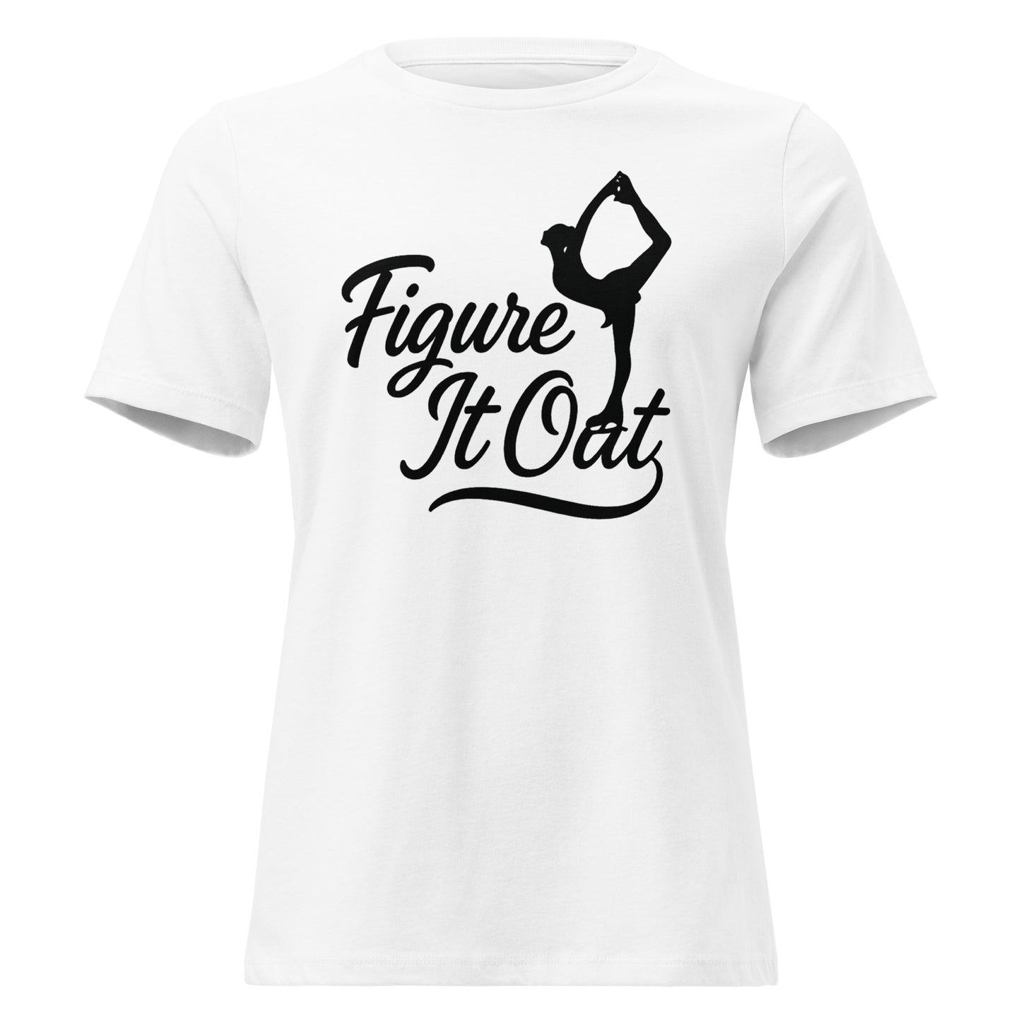 Women's Figure it Out Skating T-Shirt White