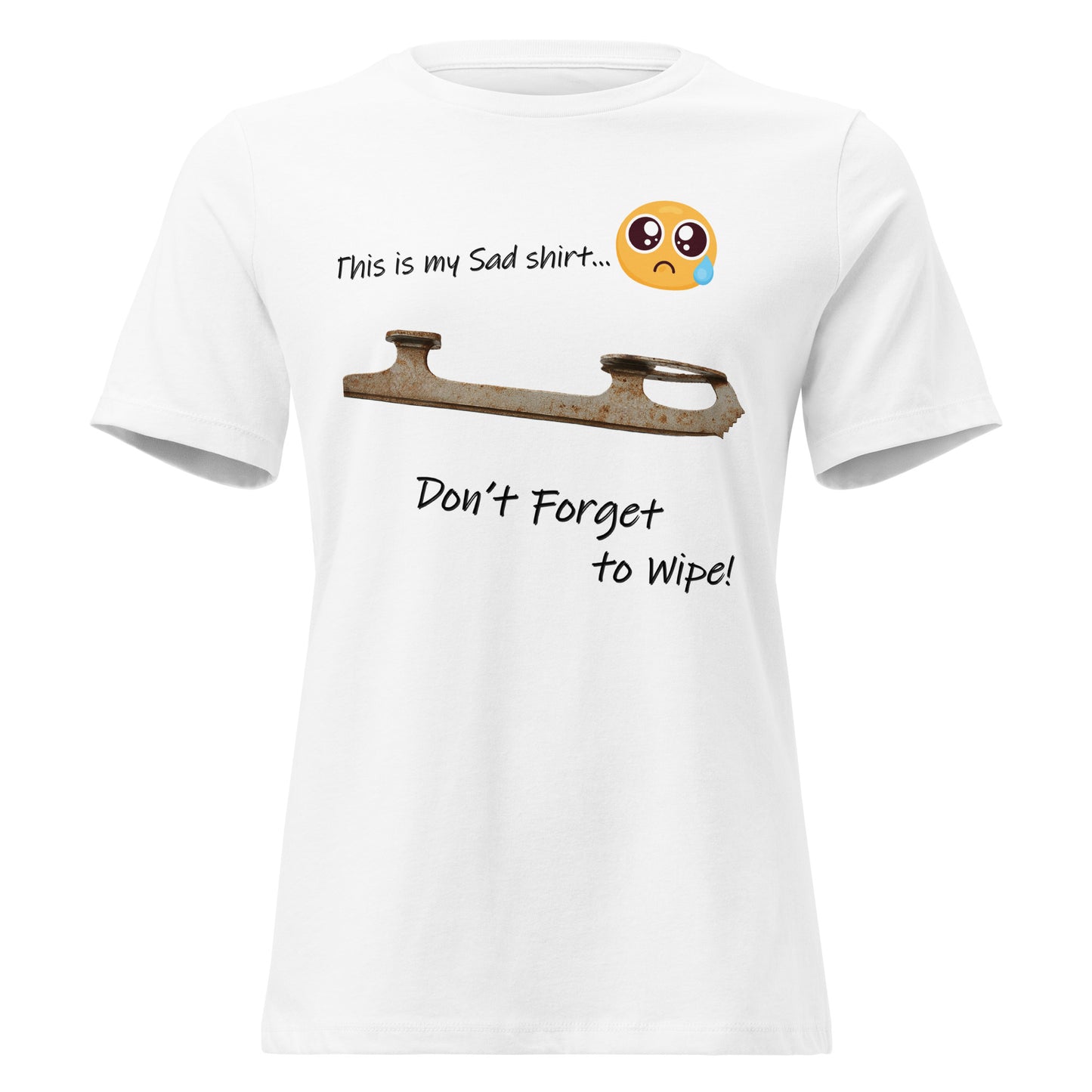 Women's My Sad Figure Skating T-Shirt White