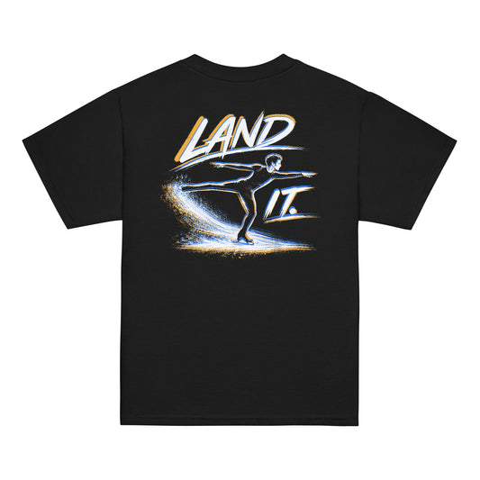 Youth Land It Too Figure Skating T-Shirt