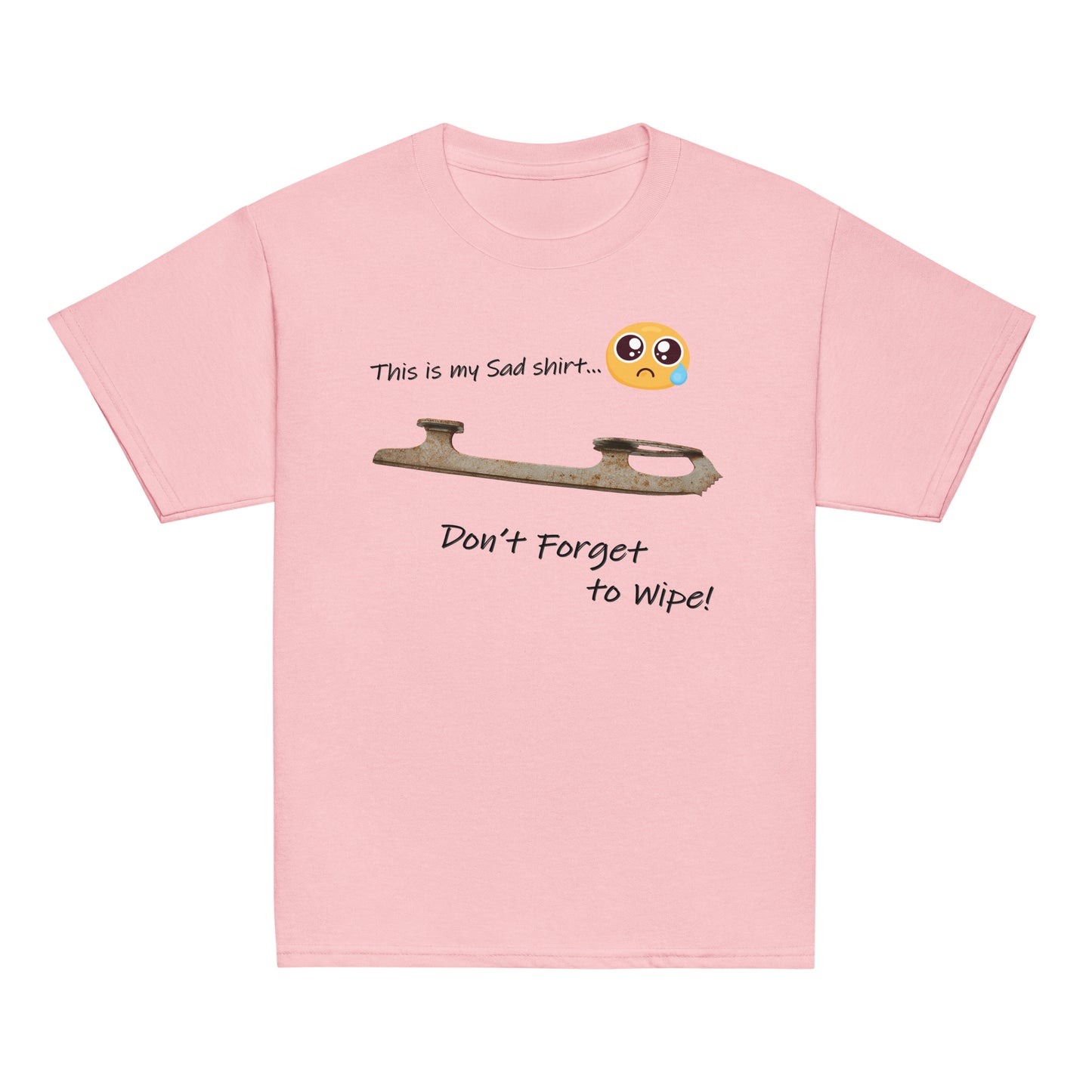 Youth My Sad Figure Skating T-Shirt Light Pink