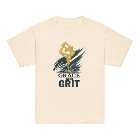 Youth Glitter, Grace & Grit Figure Skating T-Shirt