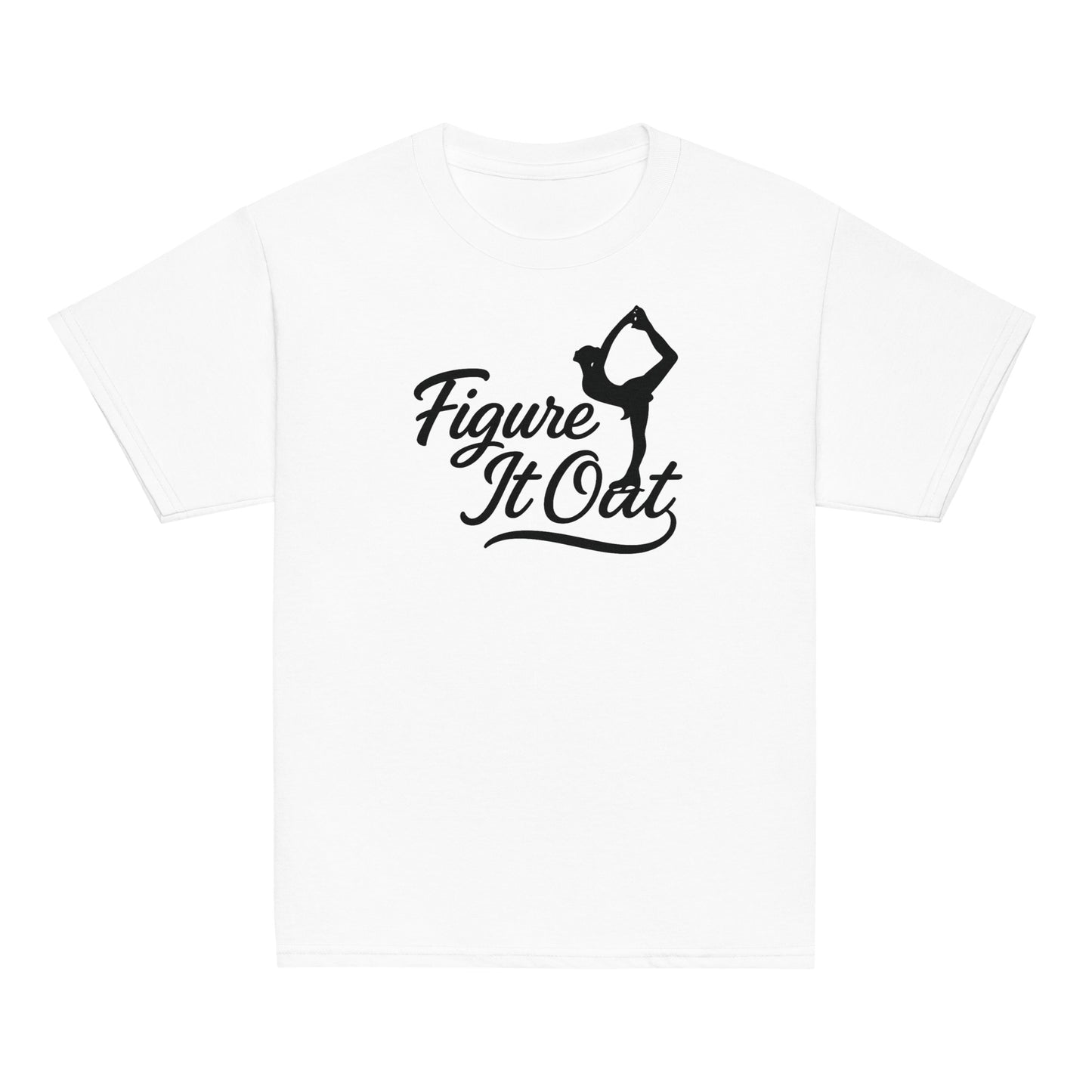 Youth Figure It Out Figure Skating T-Shirt White