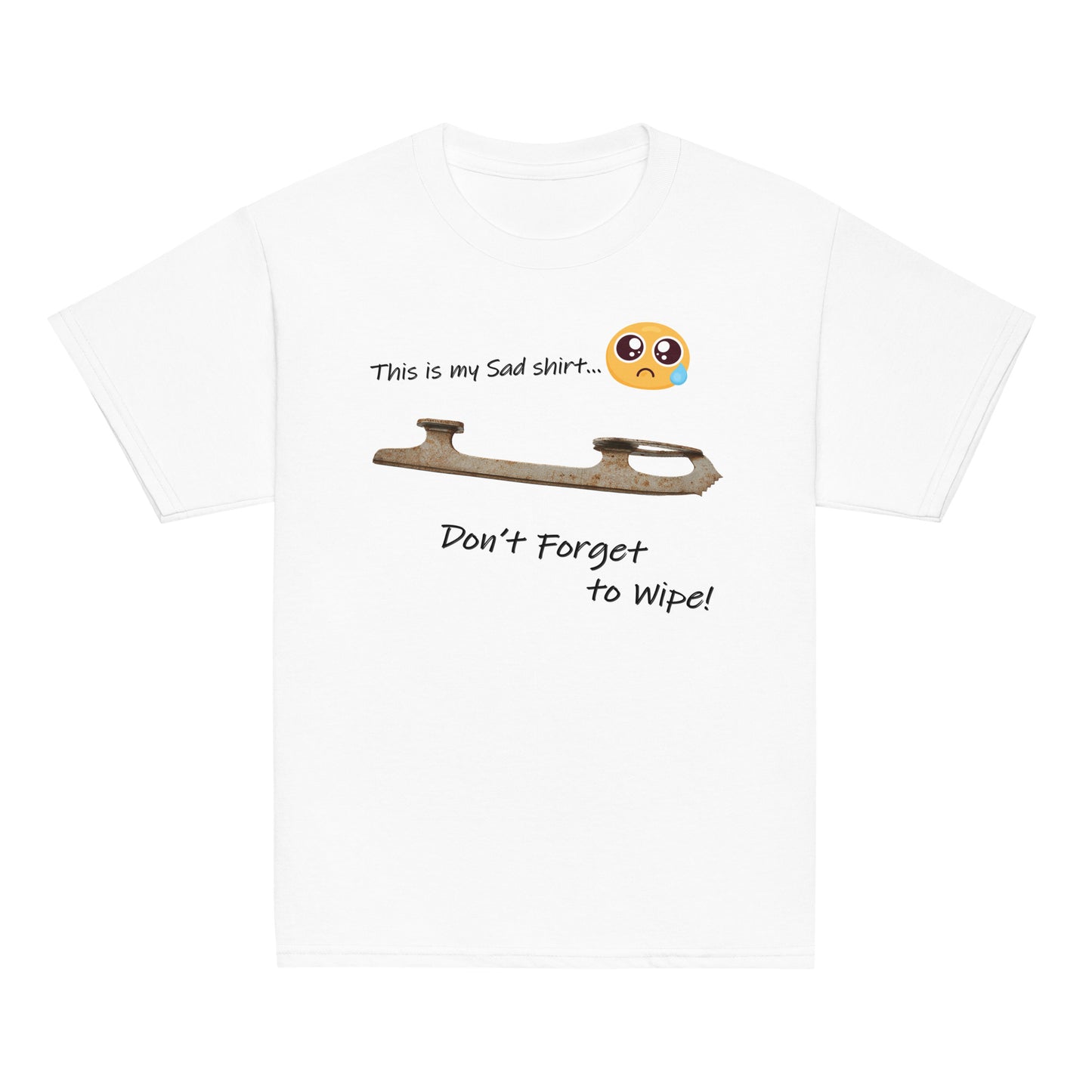 Youth My Sad Figure Skating T-Shirt White