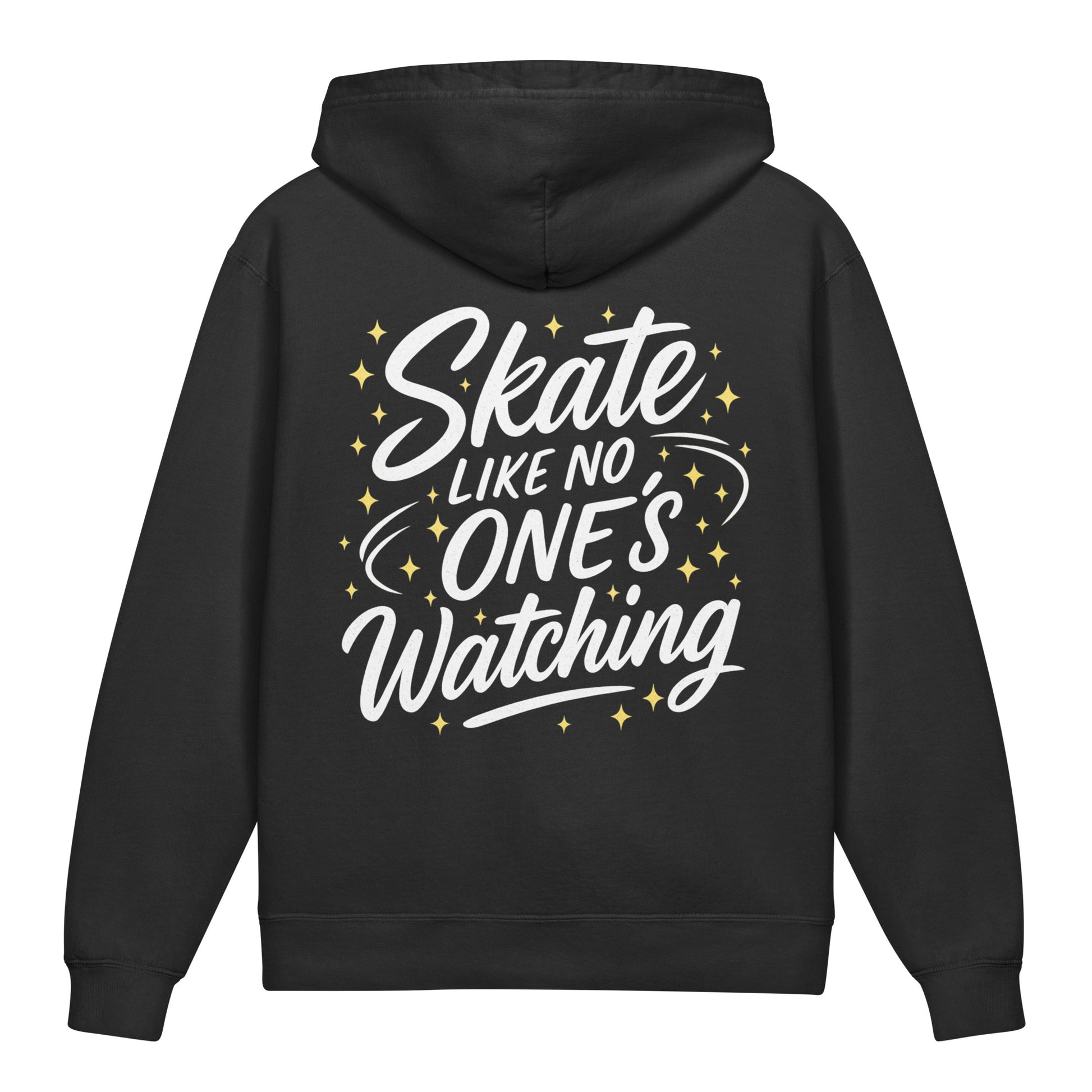 Youth Skate Like No One's Watching Figure Skating Hoodie Black