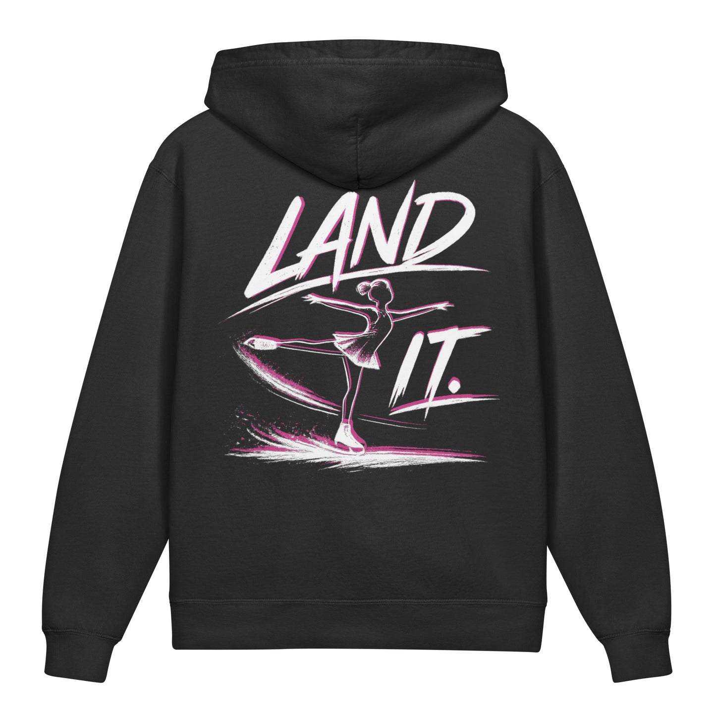 Youth Land It Lightweight Figure Skating Hoodie Black