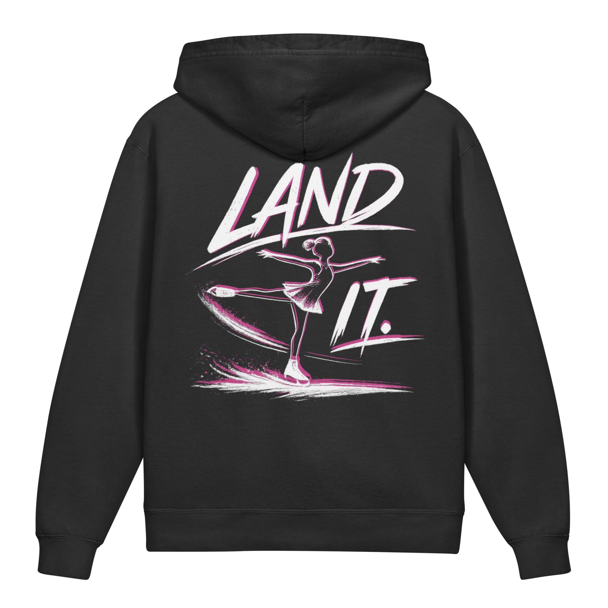 Youth Land It Lightweight Figure Skating Hoodie Black